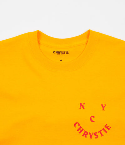 Chrystie NYC Smile Logo T-Shirt - Gold