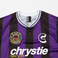 Chrystie NYC Team Chrystie Soccer Jersey - Black / Purple thumbnail
