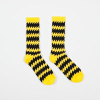 Chrystie NYC x Chinatown Soccer Club Socks - Black / Yellow thumbnail