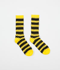 Chrystie NYC x Chinatown Soccer Club Socks - Black / Yellow