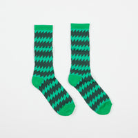 Chrystie NYC x Chinatown Soccer Club Socks - Green / Dark Green thumbnail