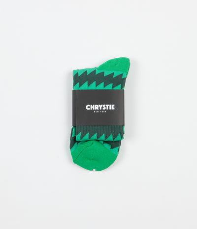 Chrystie NYC x Chinatown Soccer Club Socks - Green / Dark Green