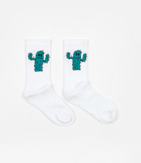 Civilist Cactus Smiler Socks - White