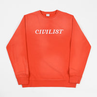 Civilist Chakra Dyed Crewneck Sweatshirt - Overdyed Red thumbnail