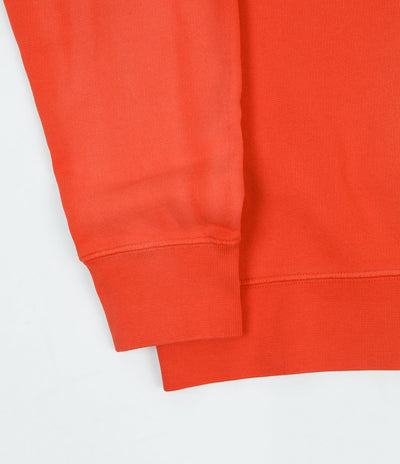 Civilist Chakra Dyed Crewneck Sweatshirt - Overdyed Red