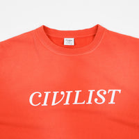 Civilist Chakra Dyed Crewneck Sweatshirt - Overdyed Red thumbnail