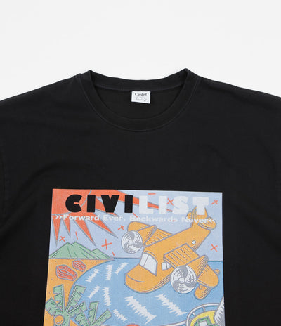 Civilist Forward T-Shirt - Pigment Dyed Black