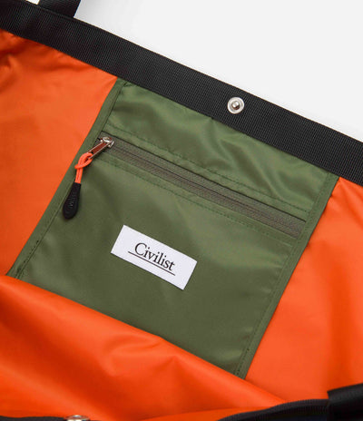 Civilist Mesh Tote Bag - Army / Orange