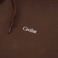 Civilist Mini Logo Hoodie - Brown thumbnail