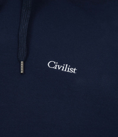 Civilist Mini Logo Hoodie - Navy