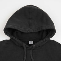 Civilist Mini Logo Hoodie - Pigment Dyed Black thumbnail