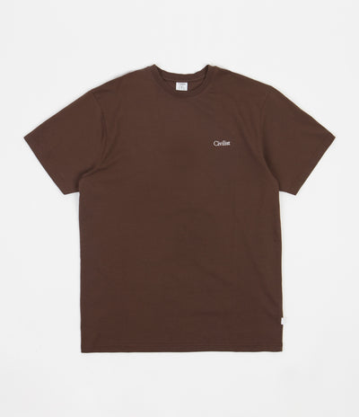 Civilist Mini Logo T-Shirt - Brown