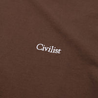 Civilist Mini Logo T-Shirt - Brown thumbnail