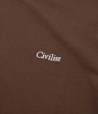 Civilist Mini Logo T-Shirt - Brown