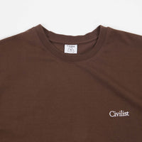 Civilist Mini Logo T-Shirt - Brown thumbnail