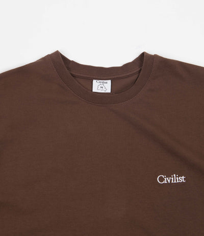 Civilist Mini Logo T-Shirt - Brown