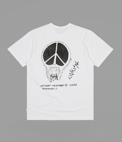 Civilist Peace Skull T-Shirt - White