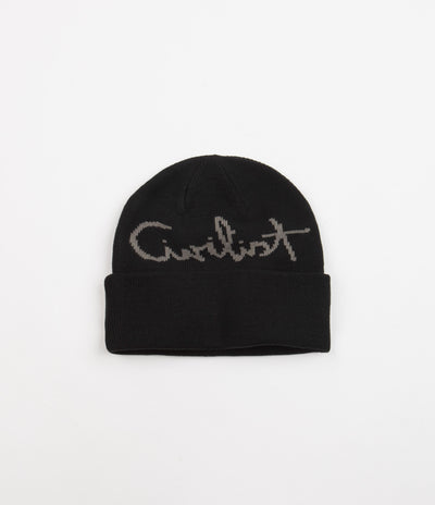 Civilist Script Beanie - Black
