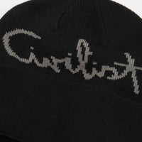 Civilist Script Beanie - Black thumbnail