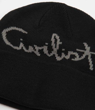 Carhartt WIP Script Beanie  Black / Black – Page Script Beanie – Carhartt  WIP USA