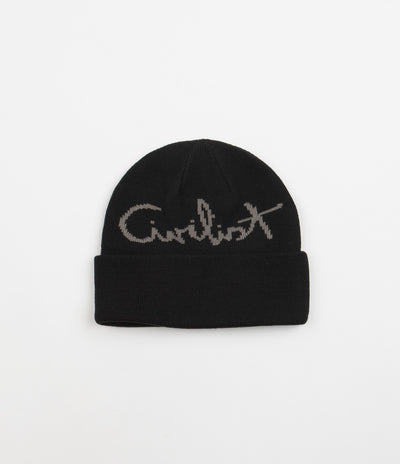 Civilist Script Beanie - Black