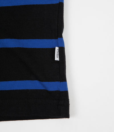 Civilist Striped T-Shirt - Black / Blue