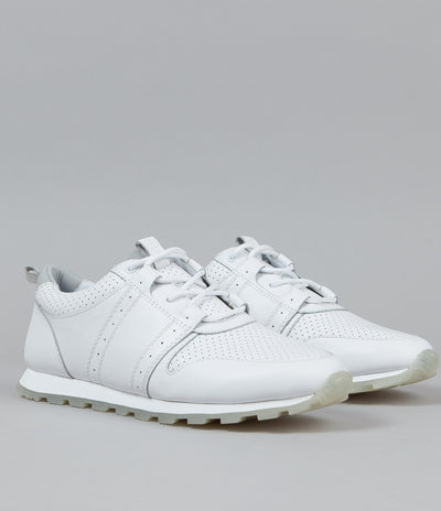 Clae Mills Shoes - White Tumbled Leather