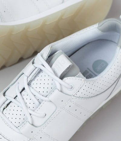 Clae Mills Shoes - White Tumbled Leather