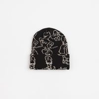 Classic Grip Confused Character Beanie - Black thumbnail