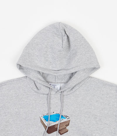 Classic Grip Jacuzzi Tony Embroidery Hoodie - Heather Grey
