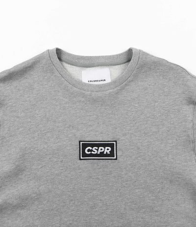 Colorsuper CSPR Embroidery Crewneck Sweatshirt - Grey / Black