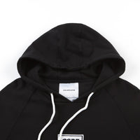 Colorsuper CSPR Embroidery Raglan Hooded Sweatshirt - Black / White thumbnail