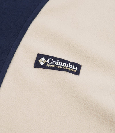 Columbia Back Bowl Lightweight Fleece - Ancient Fossil / Collegiate Navy / White