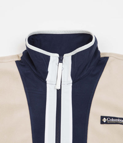 Columbia Back Bowl Lightweight Fleece - Ancient Fossil / Collegiate Navy / White