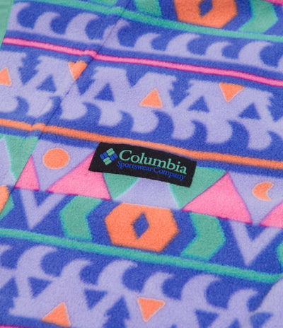 Columbia Back Bowl Lightweight Fleece - Purple Lotus Camp Blanket / Bright Aqua