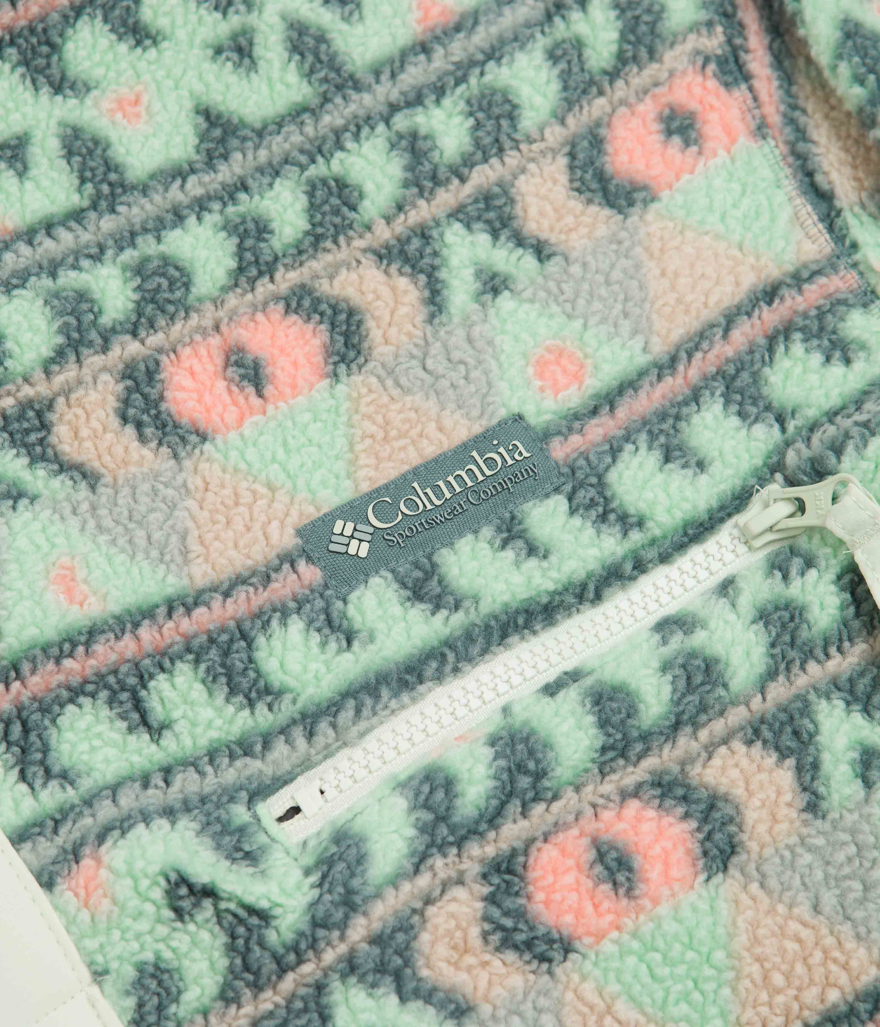 Columbia HELVETIA - Sweat Polaire - Chalk/multicolore