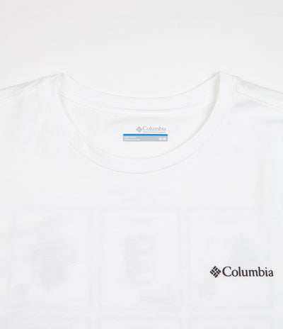 Columbia Rapid Ridge Back Graphic T-Shirt - White / Campsite Icons Graphic