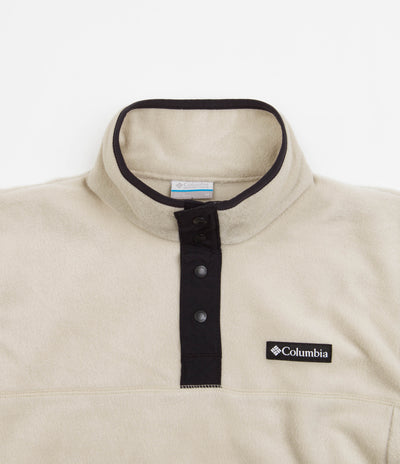 Columbia Steens Mountain Half Snap Fleece in Ancient Fossil and Black