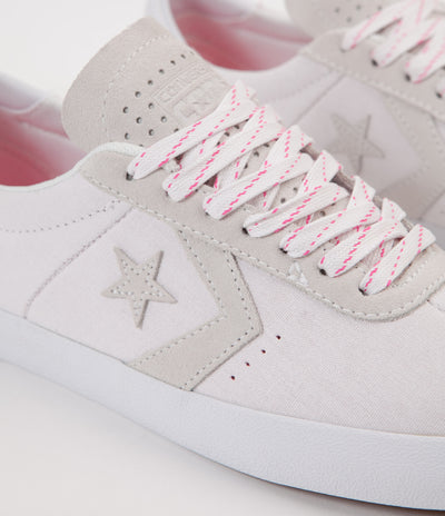 Converse Breakpoint Pro Ox Shoes - White / White / Pink Glow