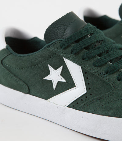 Converse Checkpoint Pro Ox Classic Suede Shoes - Deep Emerald / White / White
