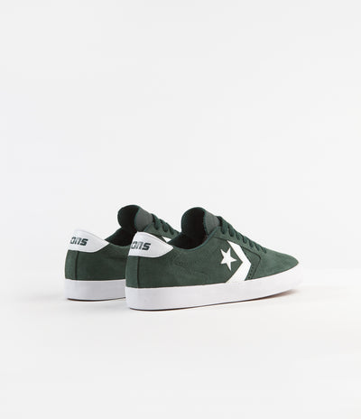Converse Checkpoint Pro Ox Classic Suede Shoes - Deep Emerald / White / White