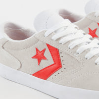 Converse Checkpoint Pro Ox Classic Suede Shoes - White / Habanero Red / White thumbnail