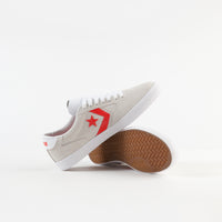Converse Checkpoint Pro Ox Classic Suede Shoes - White / Habanero Red / White thumbnail