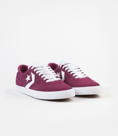 Converse Checkpoint Pro Ox Shoes - Rose Maroon / White / White