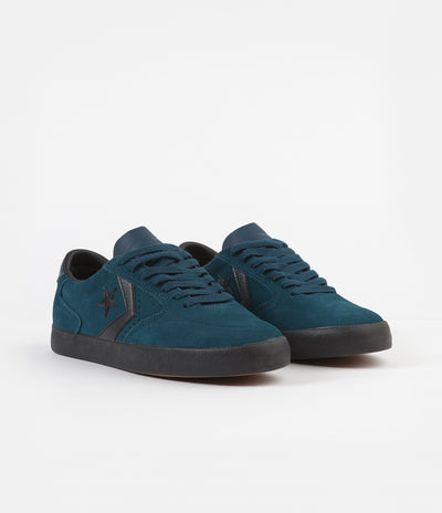 Converse Checkpoint Pro Ox Suede Shoes - Midnight Turquoise / Black / Black