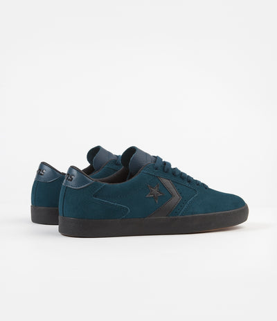 Converse Checkpoint Pro Ox Suede Shoes - Midnight Turquoise / Black / Black