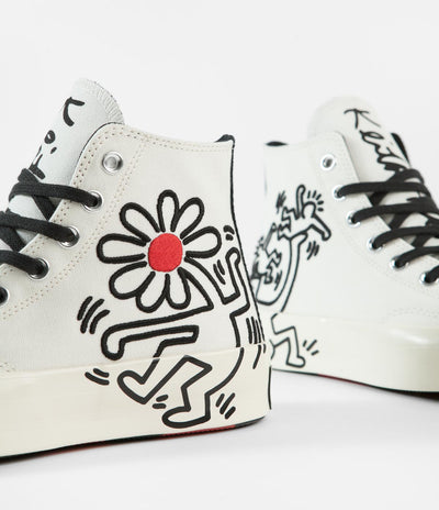Converse Chuck 70 Hi Keith Haring Shoes - Egret / Black / Red