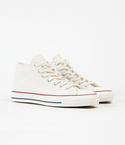 Converse Cons CTAS Pro Mid Cut Off Shoes - Egret / Red / Clematis Blue