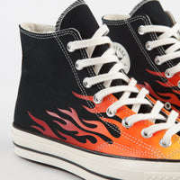 Converse CTAS 70's Hi Archive Print Remixed Shoes - Black / Enamel Red / Bold Mandarin thumbnail
