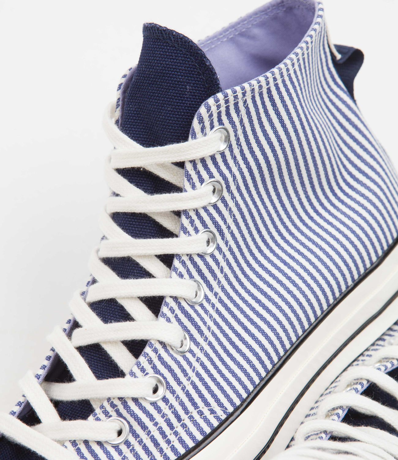 Converse CTAS 70's Hi Hickory Stripe Shoes - Washed Indigo / Egret / B ...
